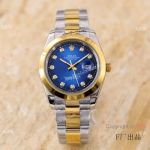 Knockoff Rolex Datejust 40 mm  Watch Two Tone D-Blue Dial